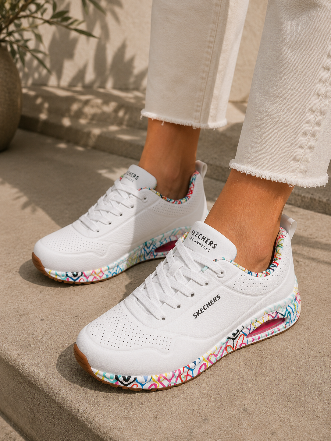 Skechers Coração Branca