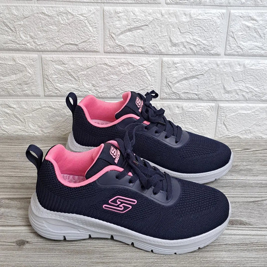 Skechers Azul Rosa - Mel Sapataria